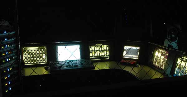 High Tech Haunted House Control Room - State of the Art Digital animation control.
